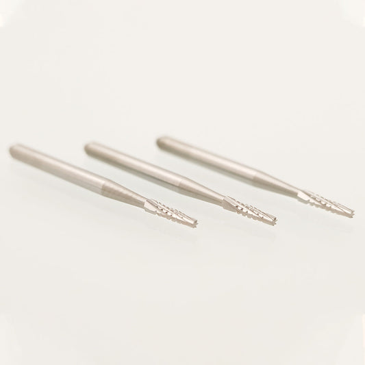 Dental Carbide Burs Taper Flat End Cross-Cut FG Long 701 / FG 701L