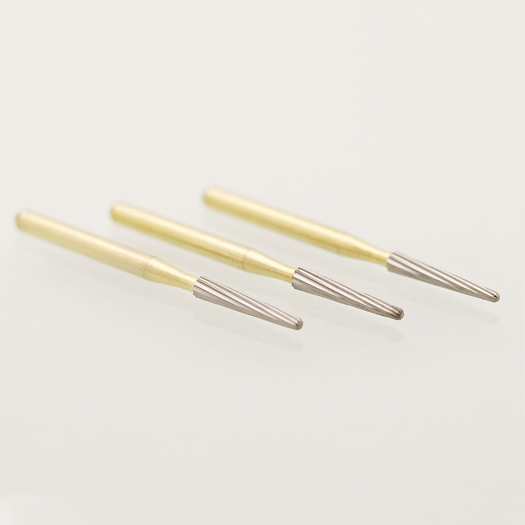 Dental Carbide Burs Trimming & Finishing Extra Long Taper FG 7664