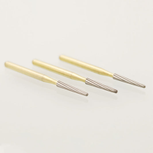 Dental Carbide Burs Trimming & Finishing Extra Long Taper FG 7664